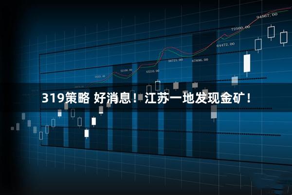 319策略 好消息！江苏一地发现金矿！