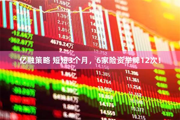 亿融策略 短短3个月，6家险资举牌12次！
